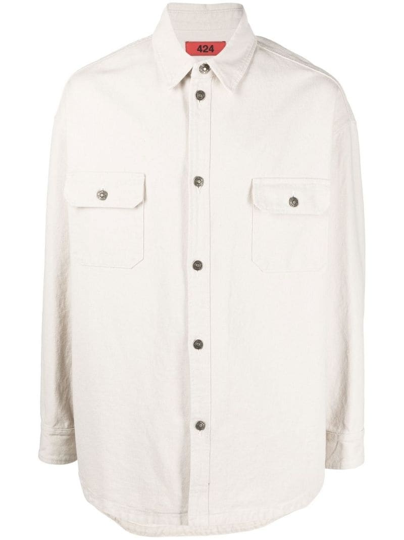 button-up overshirt - 1