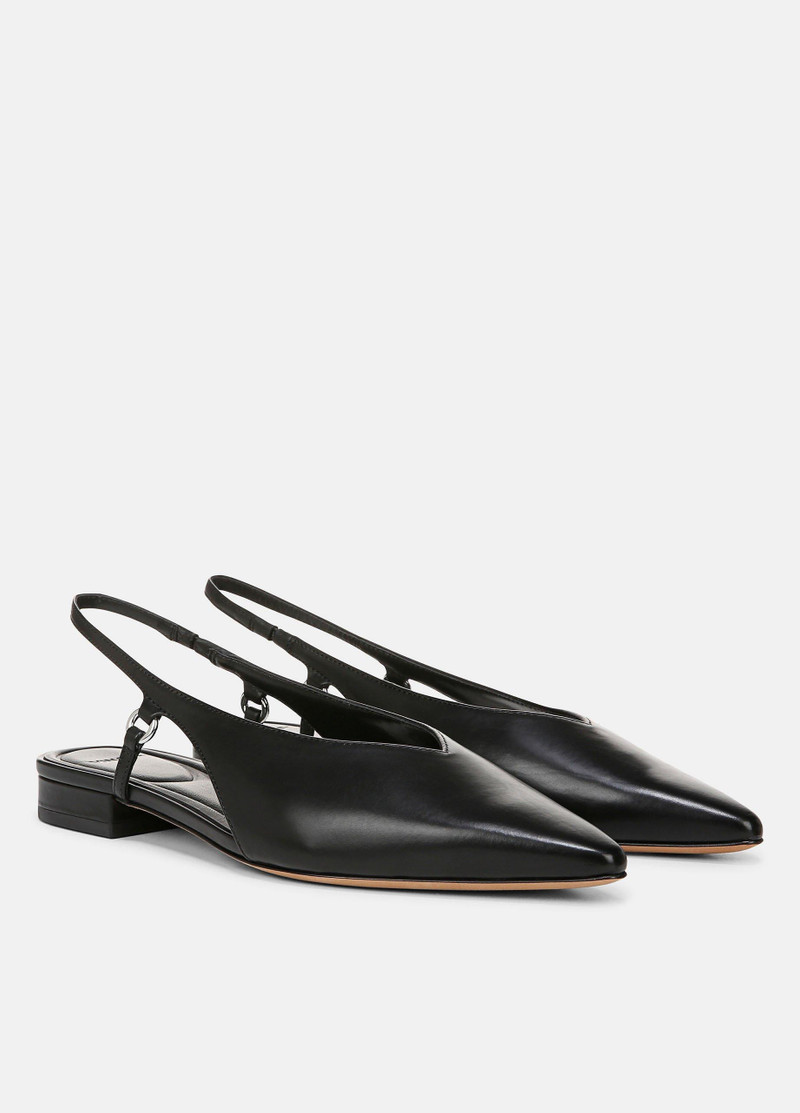 Ines Leather Slingback Flat 2