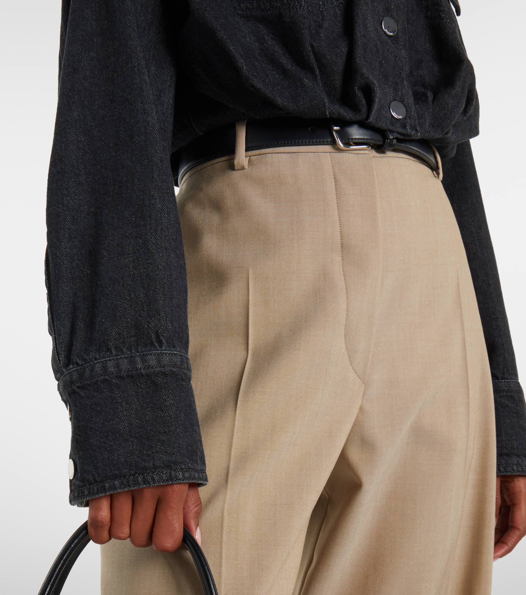 Sondrio cropped denim shirt - 5