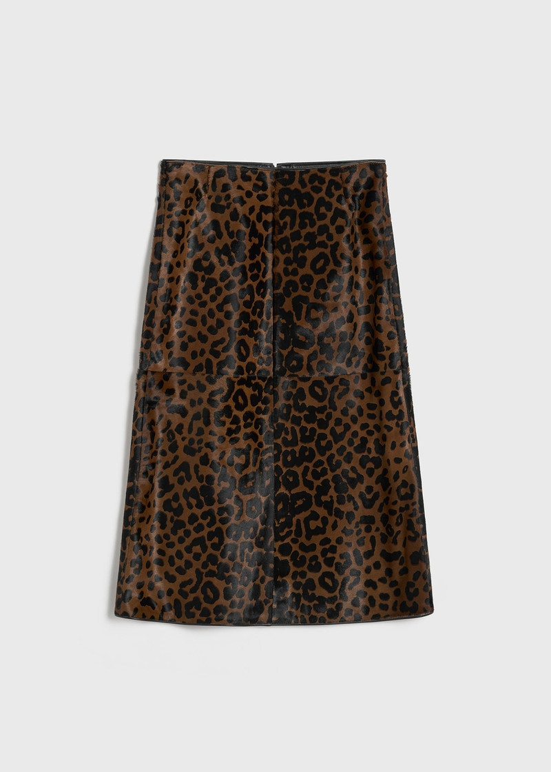 Pony hair skirt leopard 1