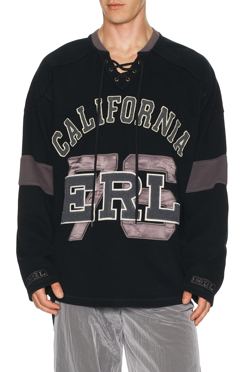 Laced Hockey Jersey Knit - 4