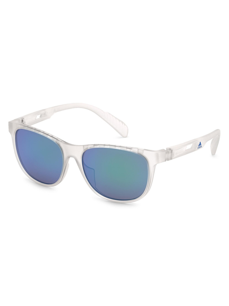 Men's 55MM Square Injected Sunglasses - Crystalsmokemirror 1
