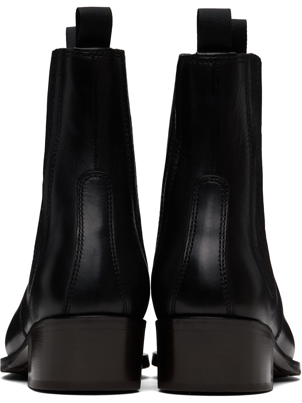 Black Vegetable-Tanned Chelsea Boots - 2
