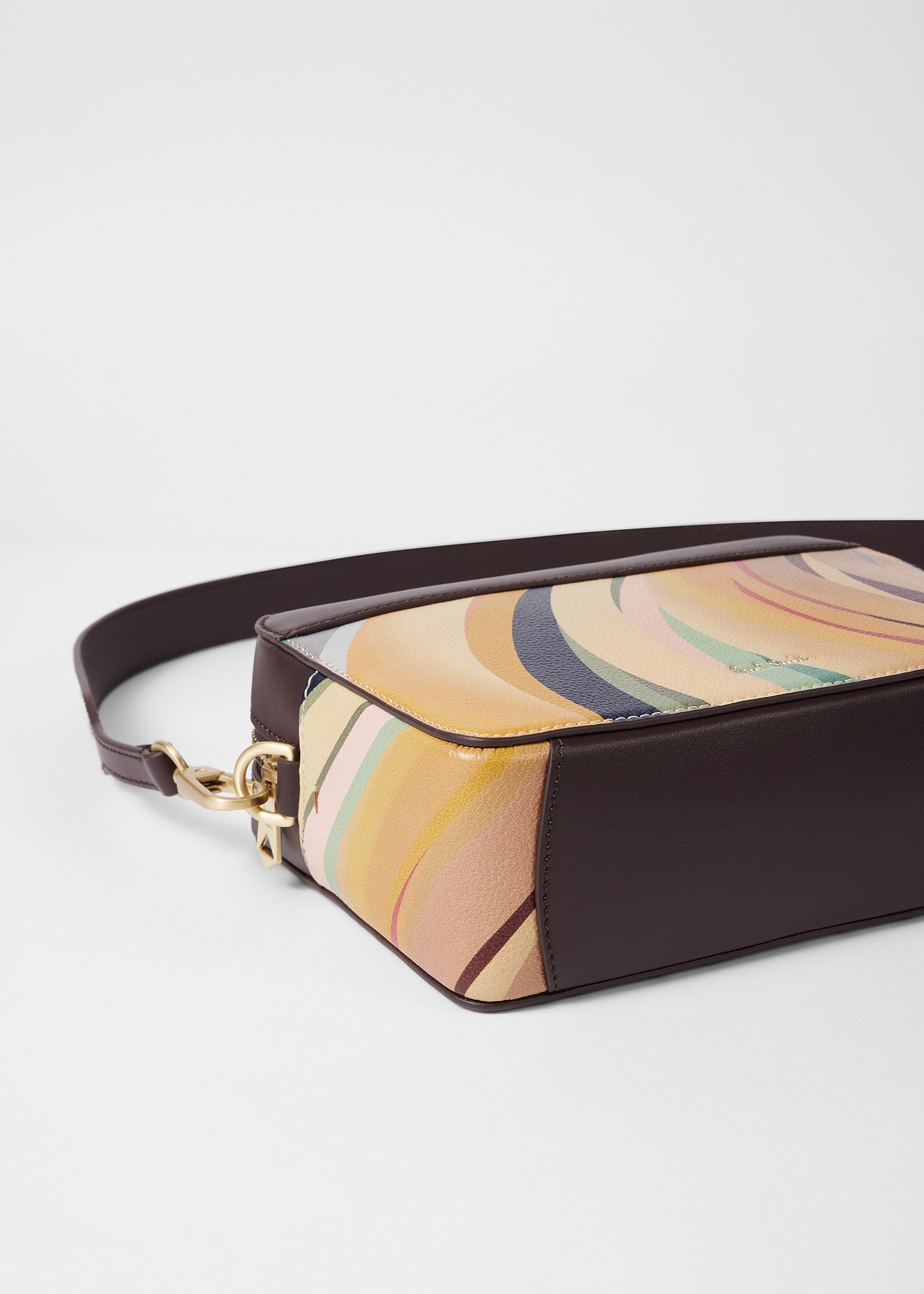 Women's 'Dusky Swirl' Leather Camera Bag - 5