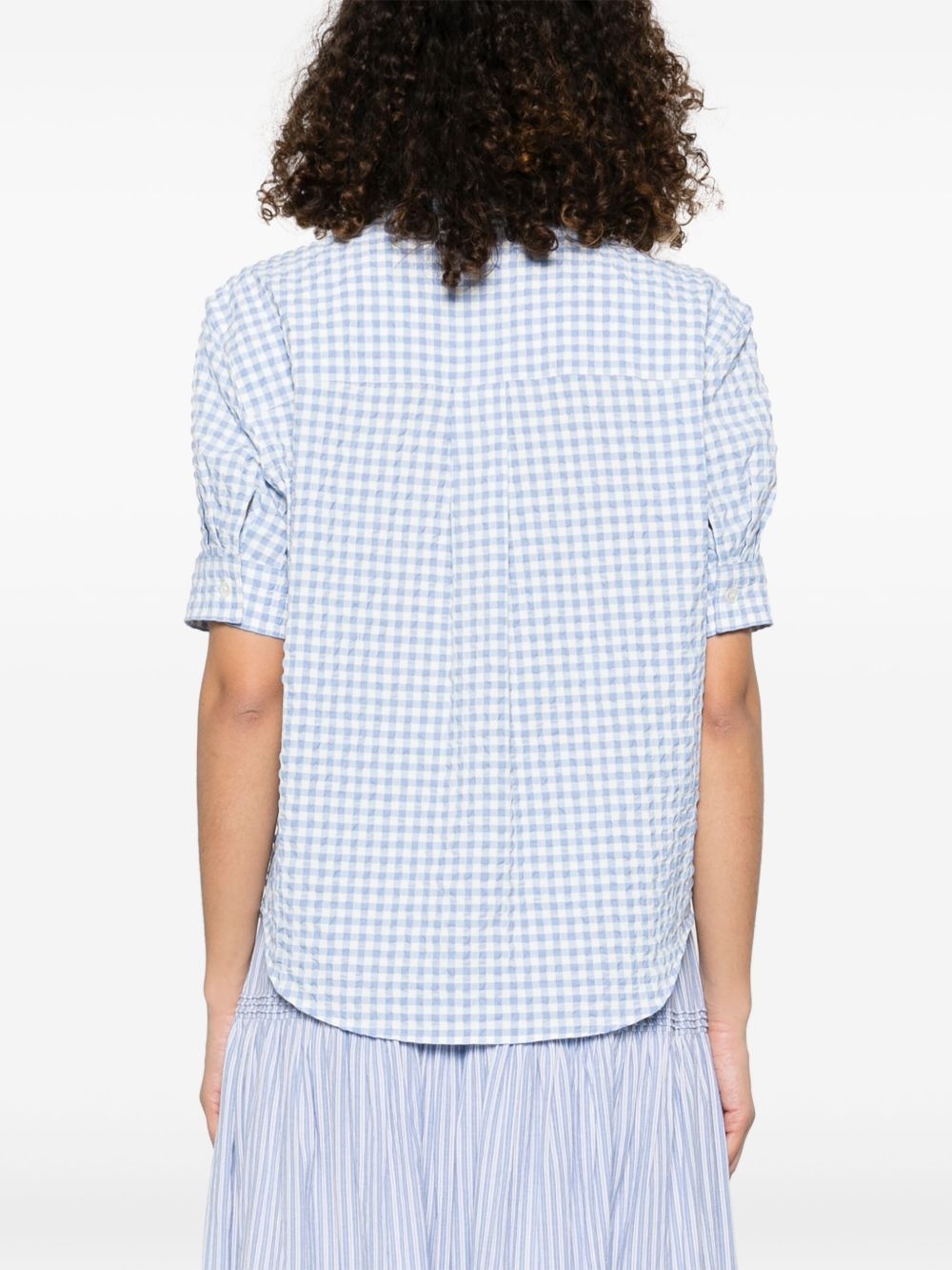 check-pattern shirt - 4