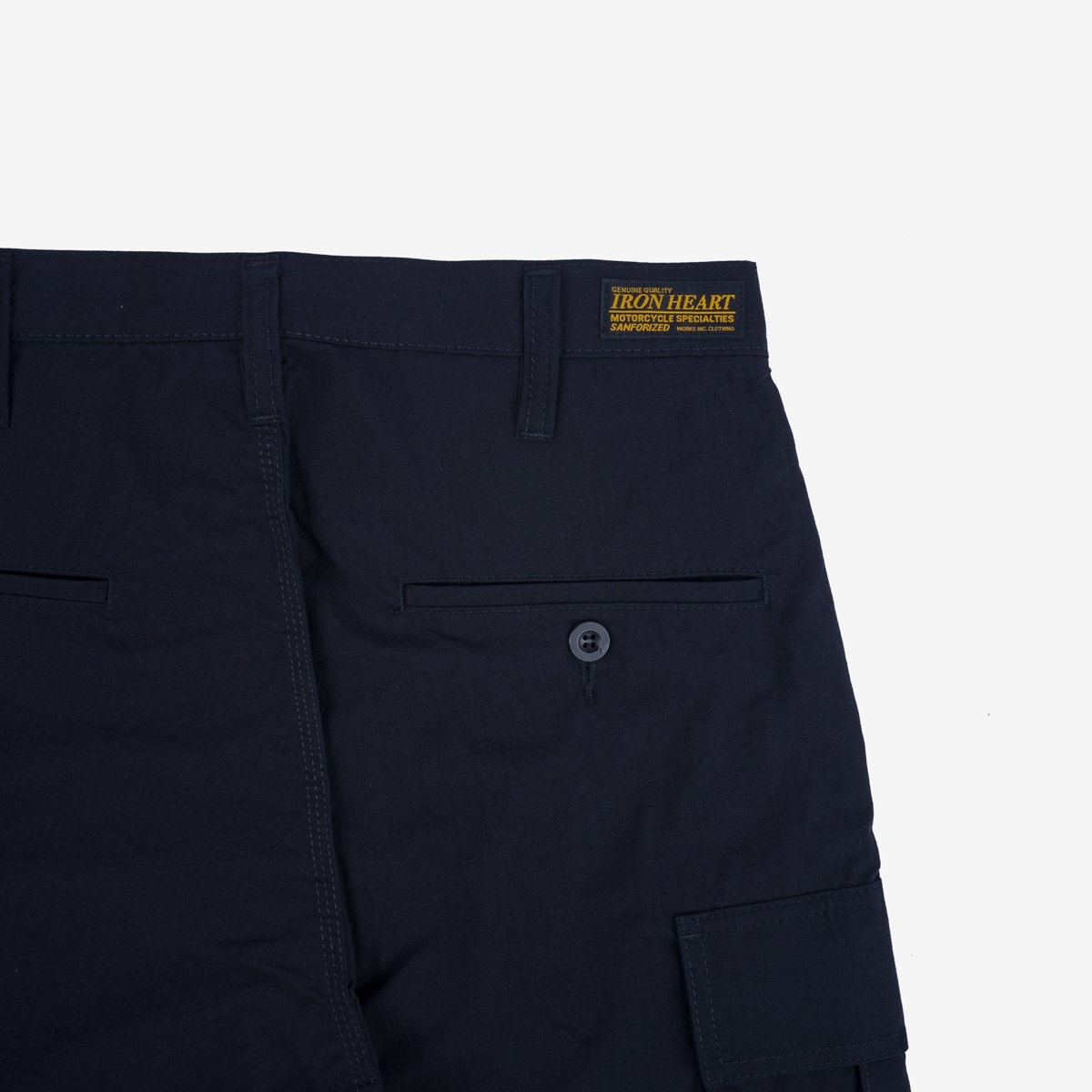 IH-736-BLK Ripstop Cargo Shorts - Black - 5