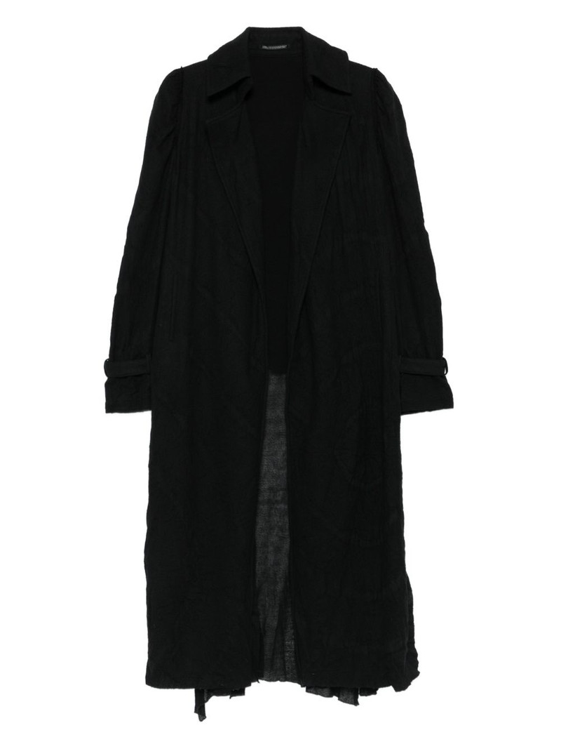 wool single-breasted coat 1