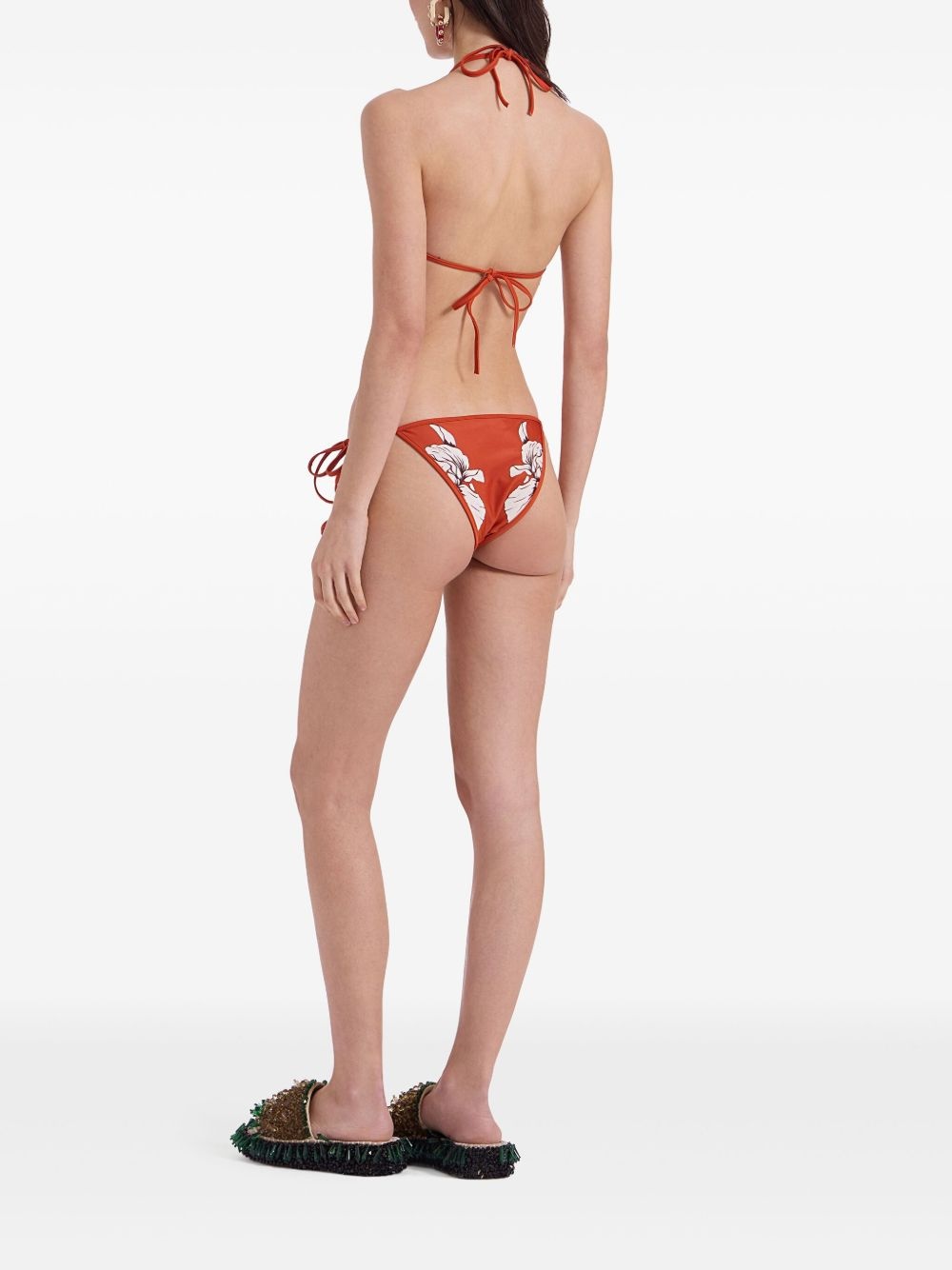 floral-print bikini bottoms - 3