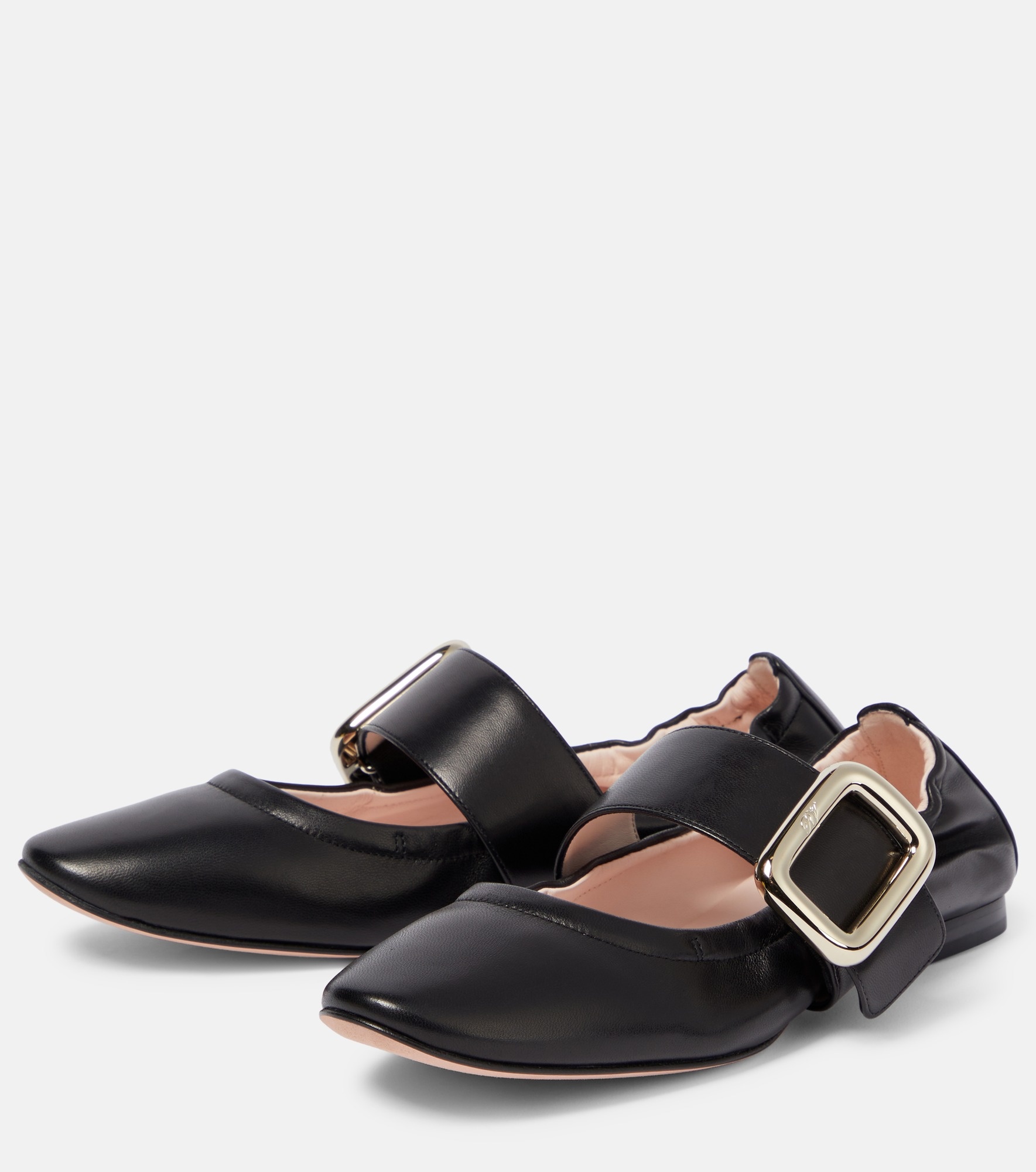 Soft Choc Babies leather ballet flats - 5