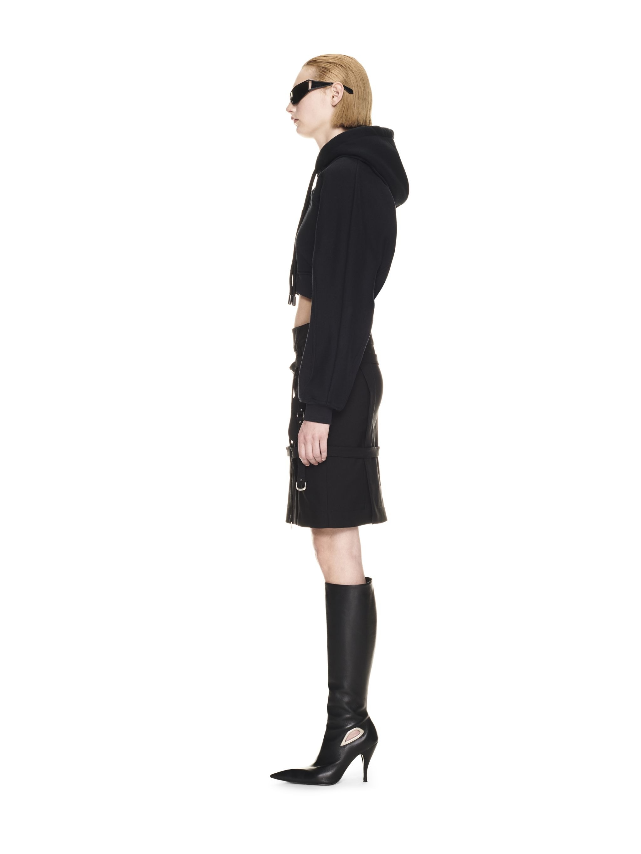 Off Stamp Round Crop Hoodie - 3