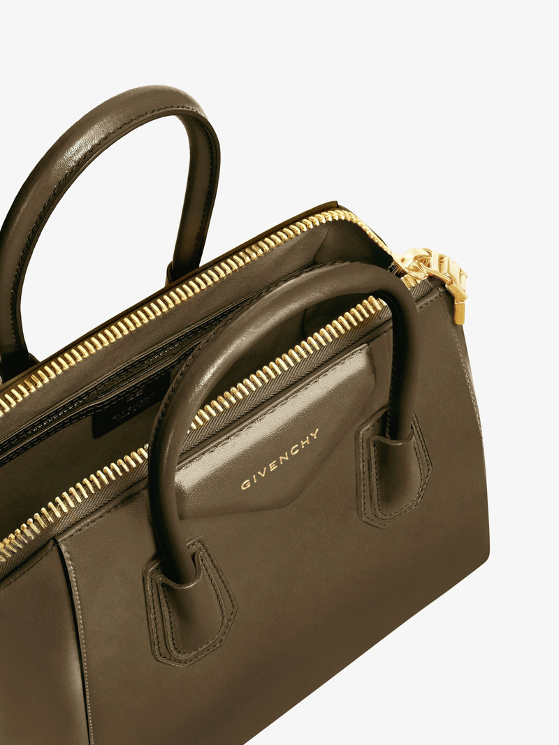 MINI ANTIGONA BAG IN BOX LEATHER 5