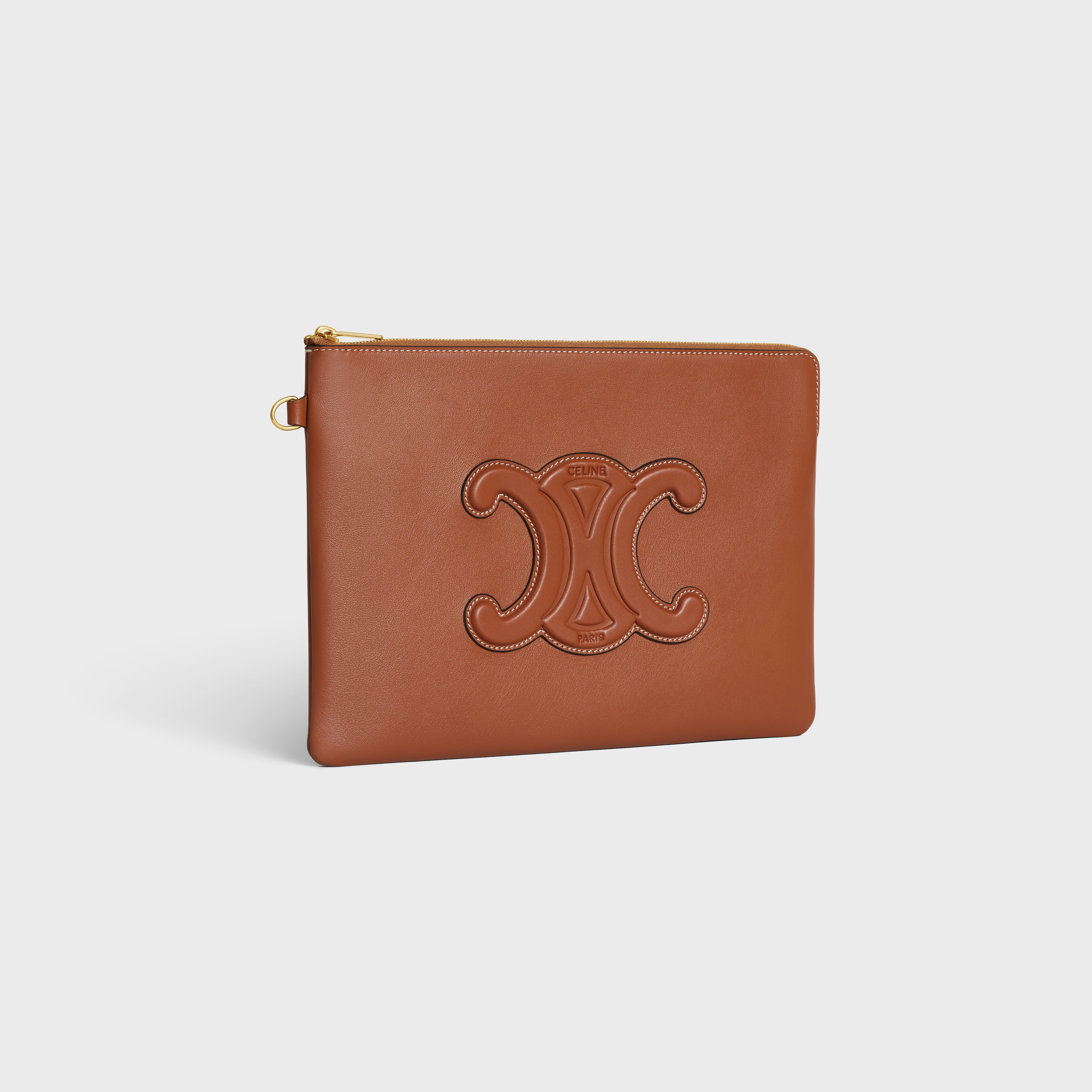 SMALL POUCH WITH STRAP CUIR TRIOMPHE in smooth calfskin - 3