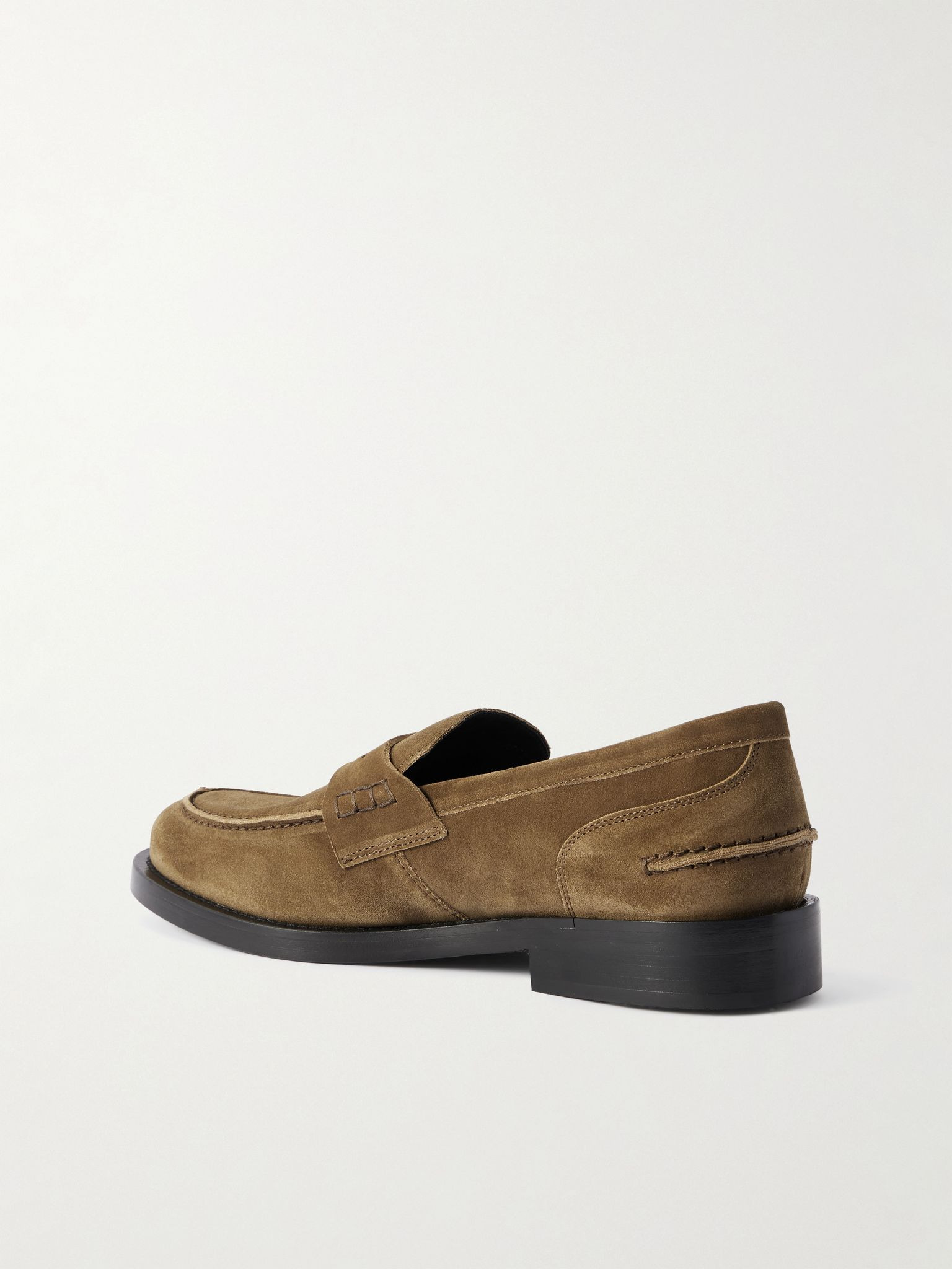 Donovan Suede Penny Loafers Dark brown - 4