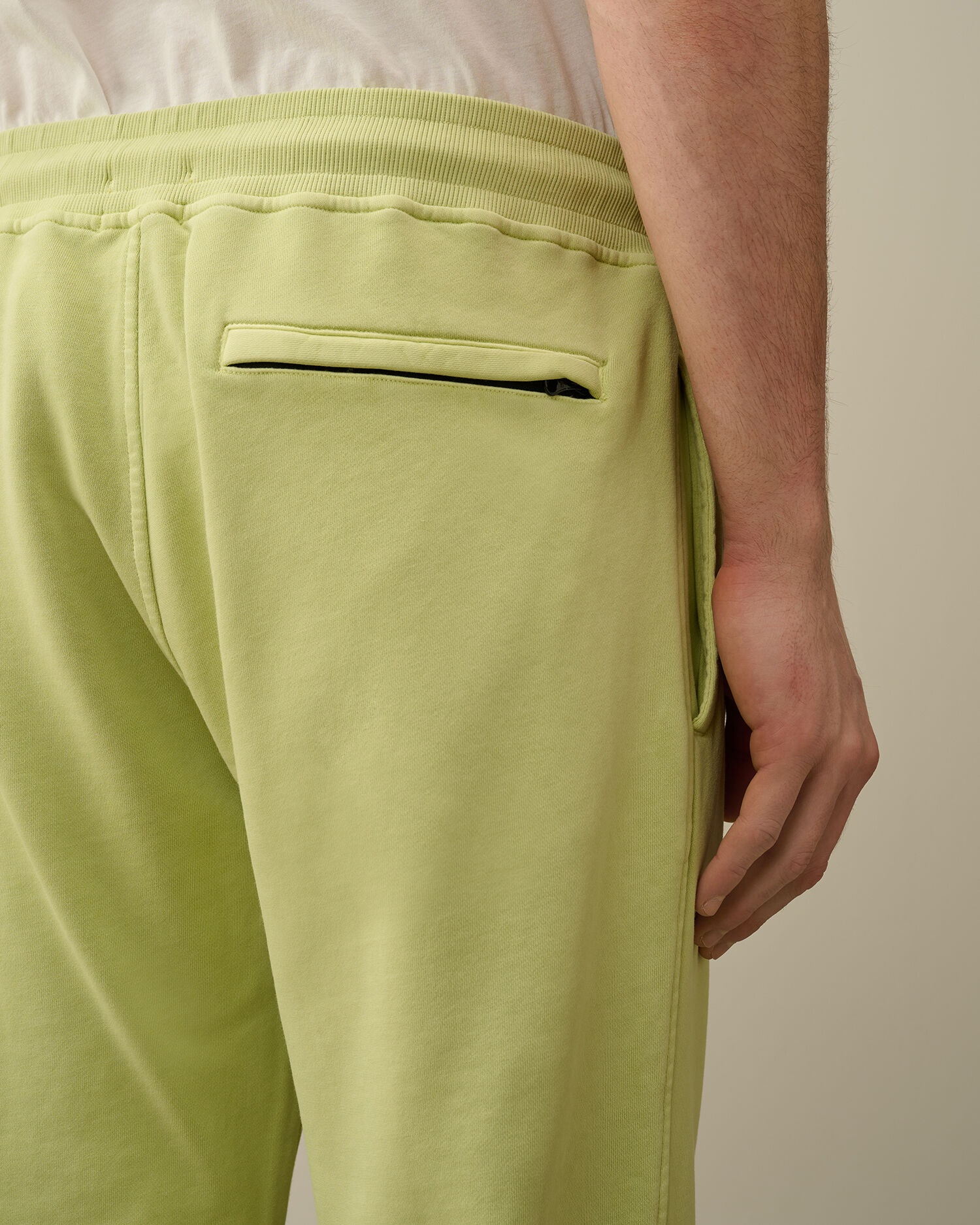 Cotton Diagonal Fleece Sweatpants - 5