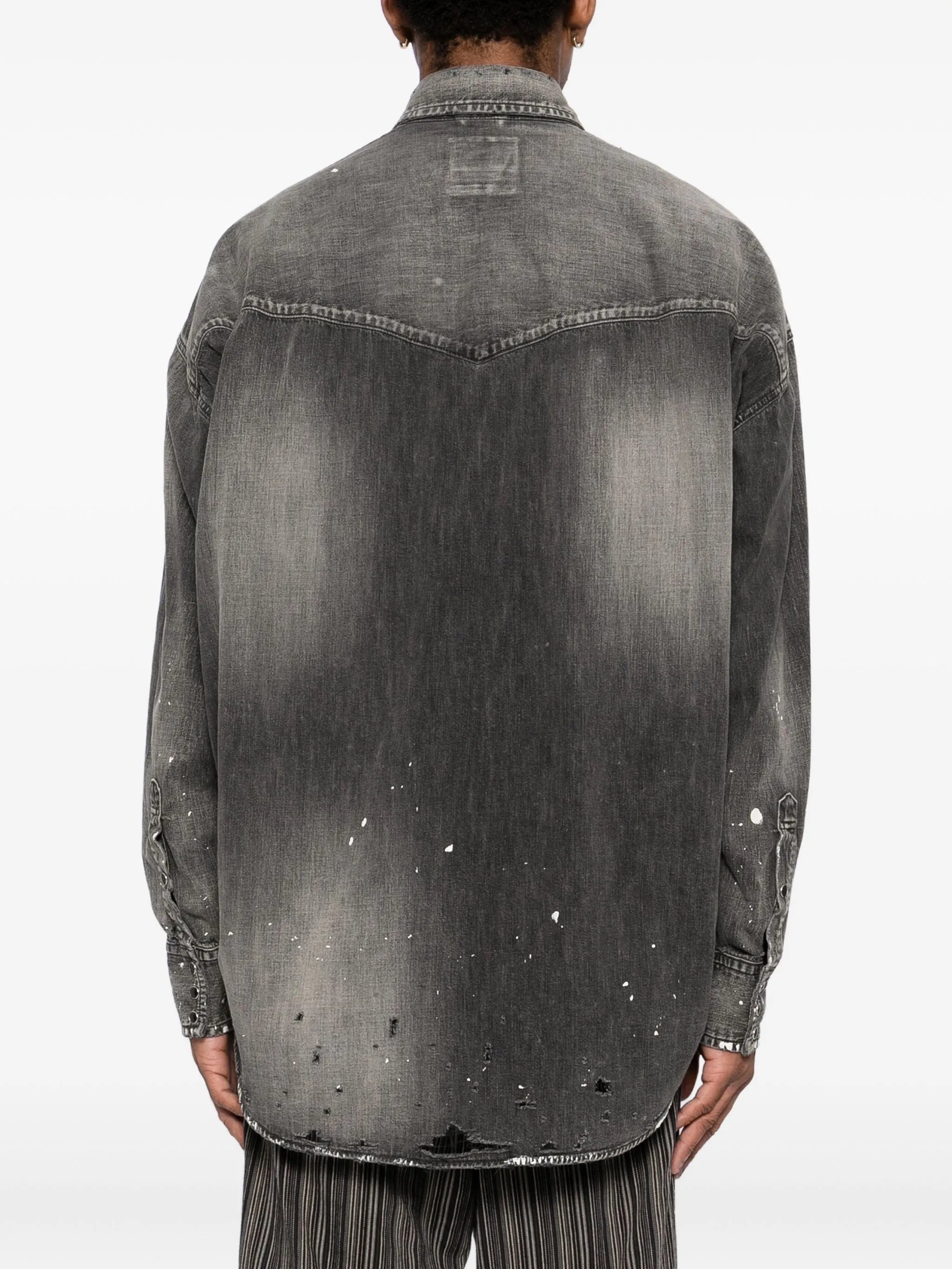 Maison Mihara Yasuhiro Logo-patched Shirt - 3