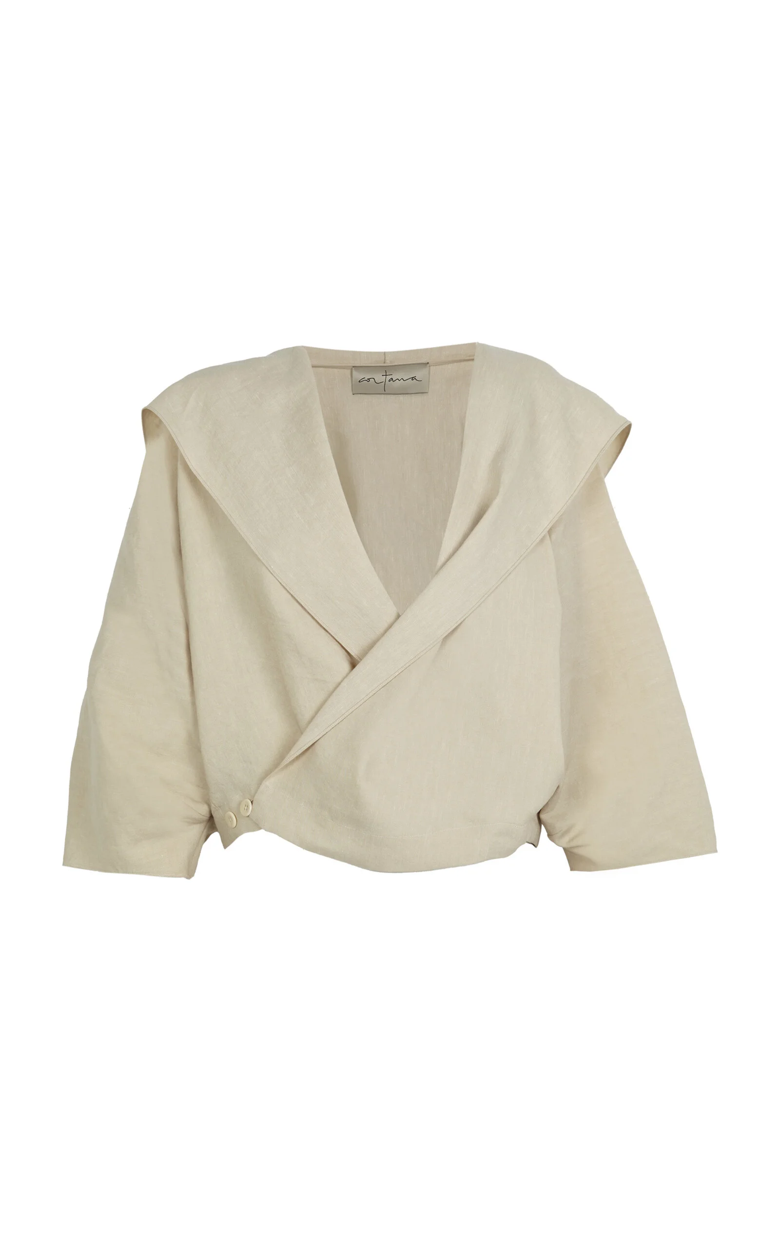 Noa Linen-Blend Wrap Jacket neutral - 1
