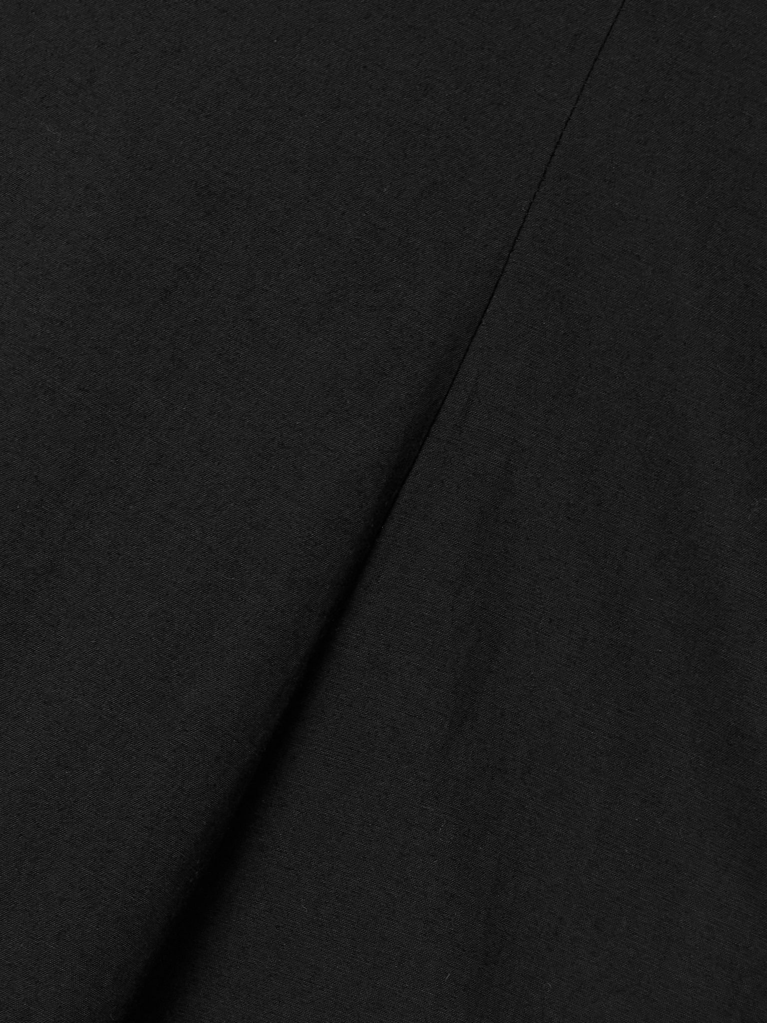 Isabella cotton-canvas midi dress Black - 4