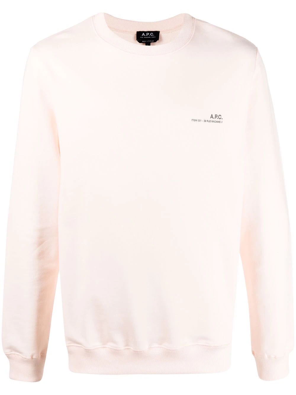 logo-print crew neck sweatshirt - 1