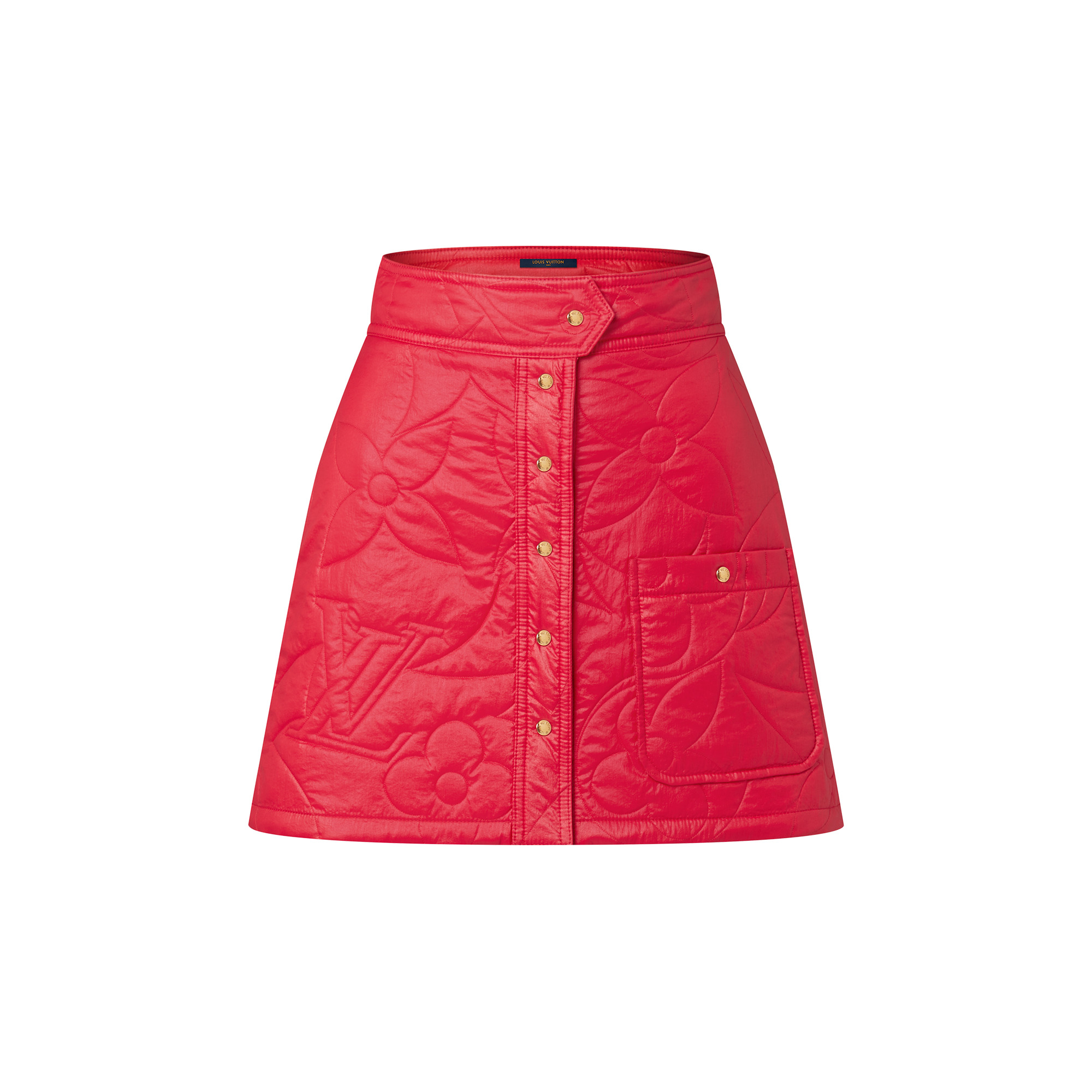 Quilted Monogram Flower Mini Skirt - 1