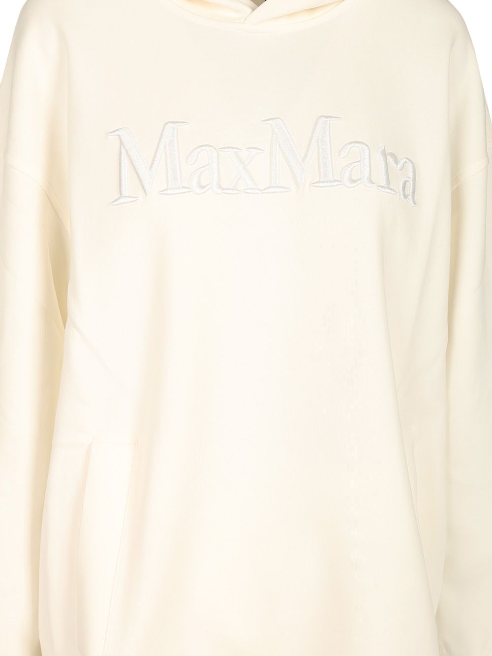 Visiera Hooded Sweatshirt Max Mara Logo Sweatshirts White - 4