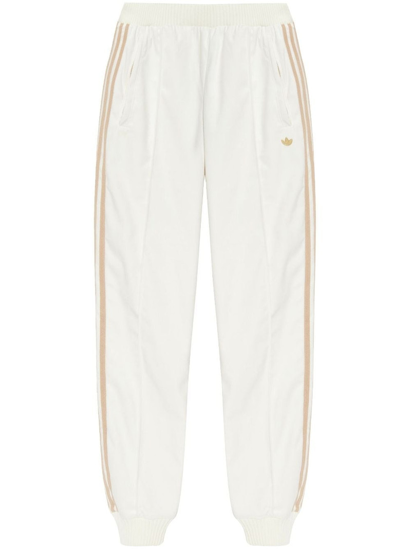 logo-patch cotton track pants 1