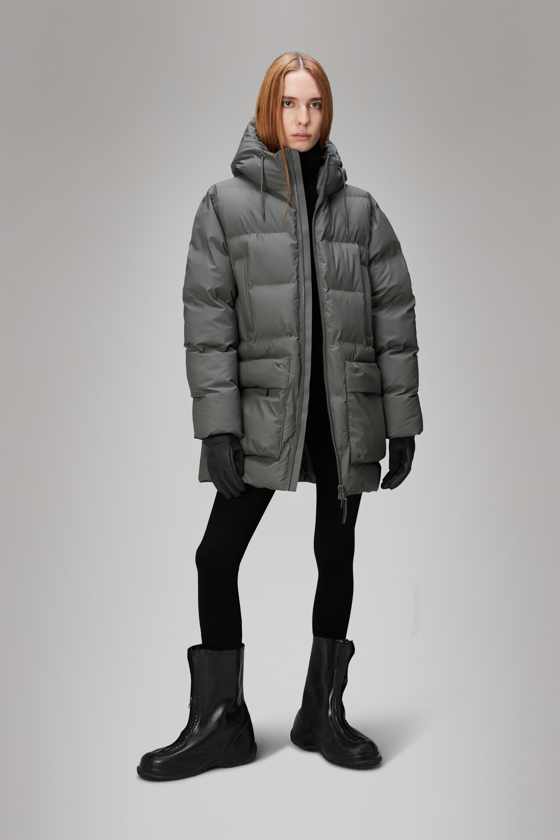 Alta Long Puffer Cargo Jacket - 4