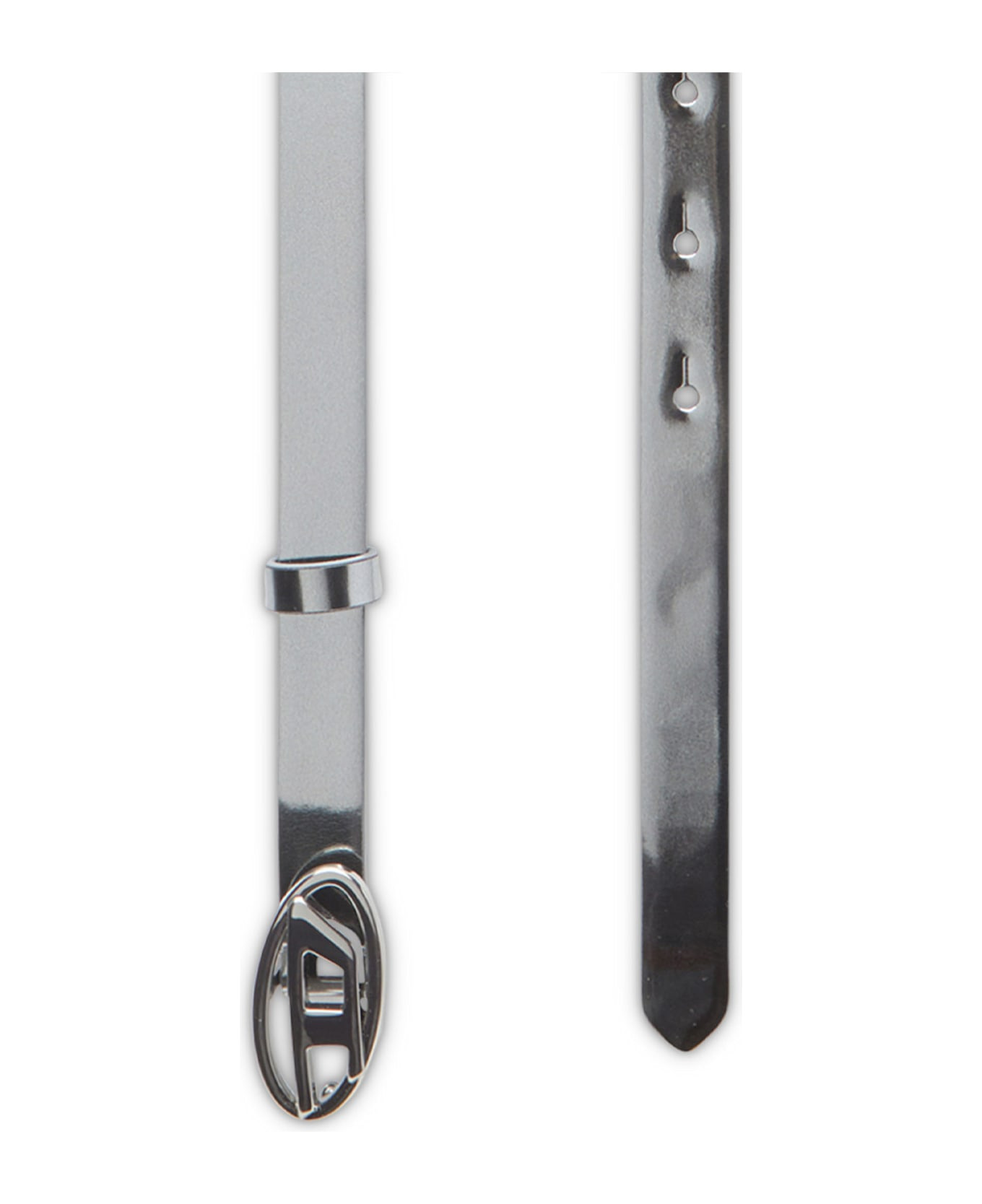 Silver Leather Belt - 2