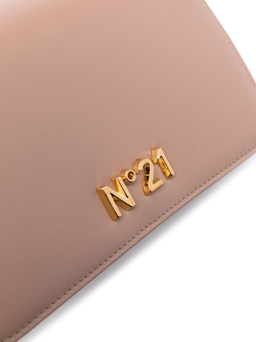 logo-plaque leather bag - 4