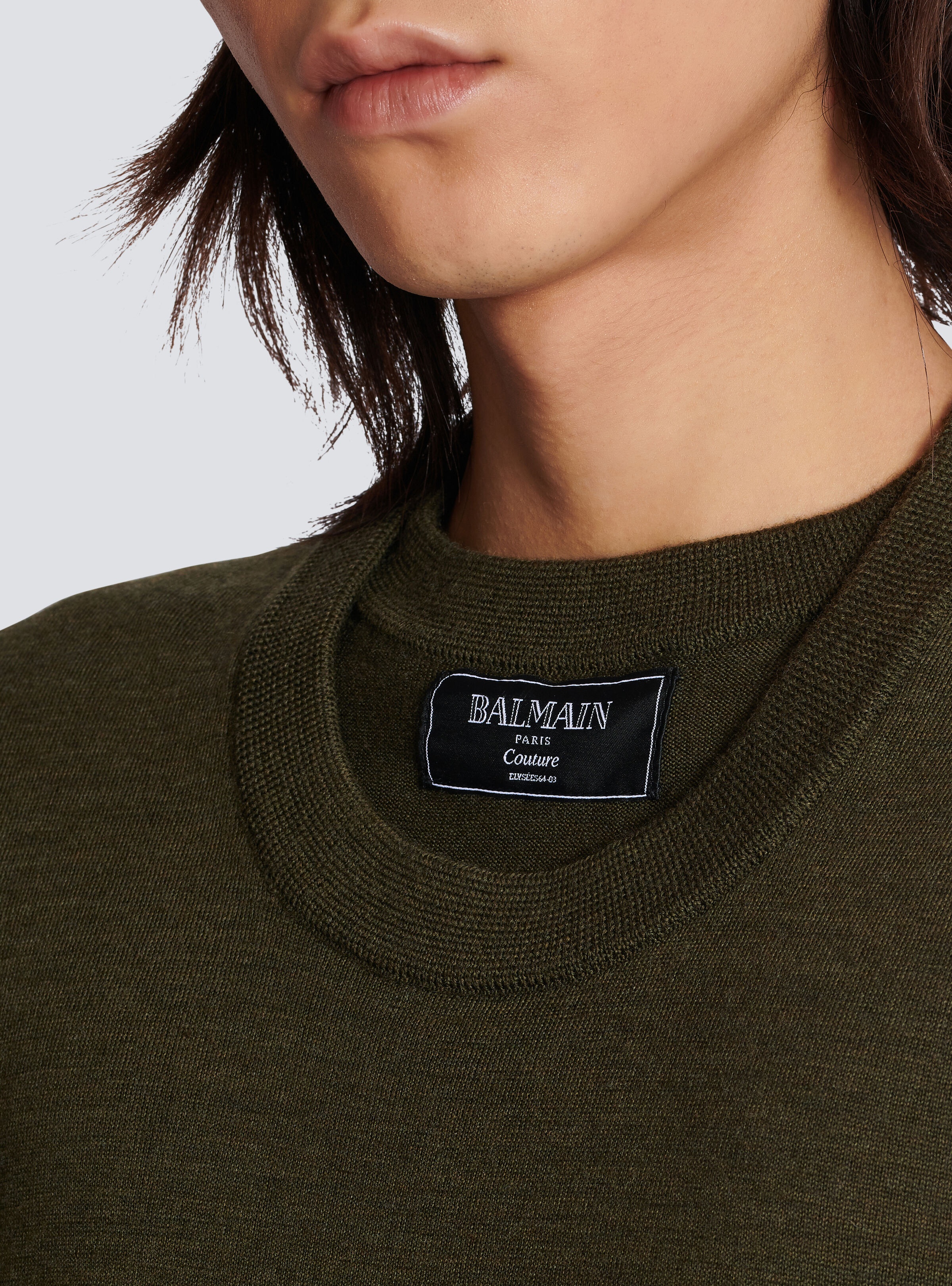 Knitted double-collar jumper - 8