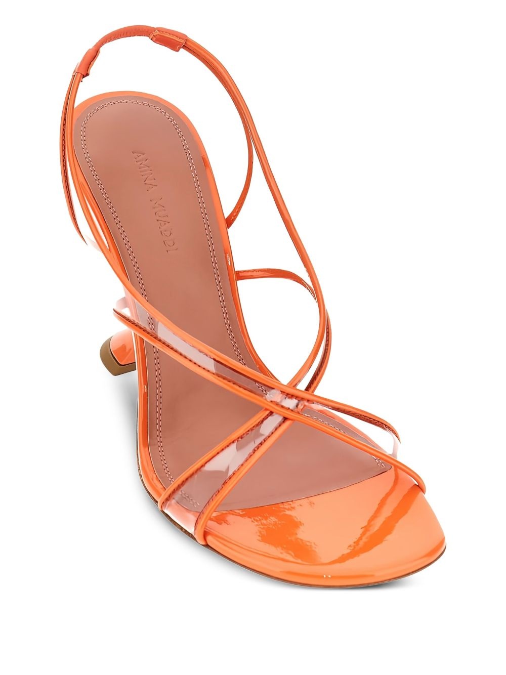90mm leather heeled pumps - 2