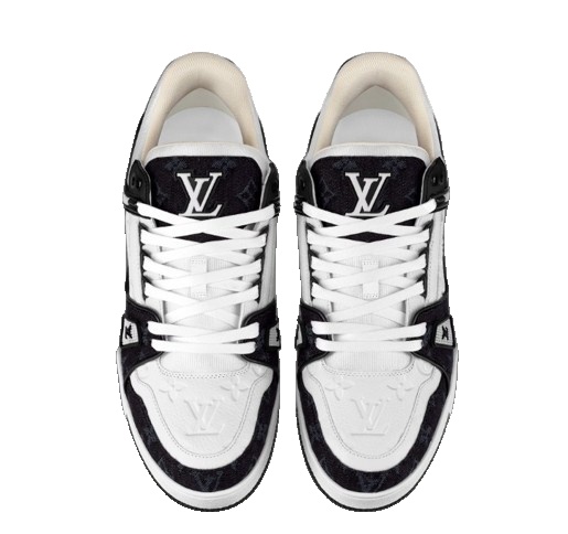 LOUIS VUITTON Paris Exclusive LV Trainers 'White Black' 1AAVUN - 2