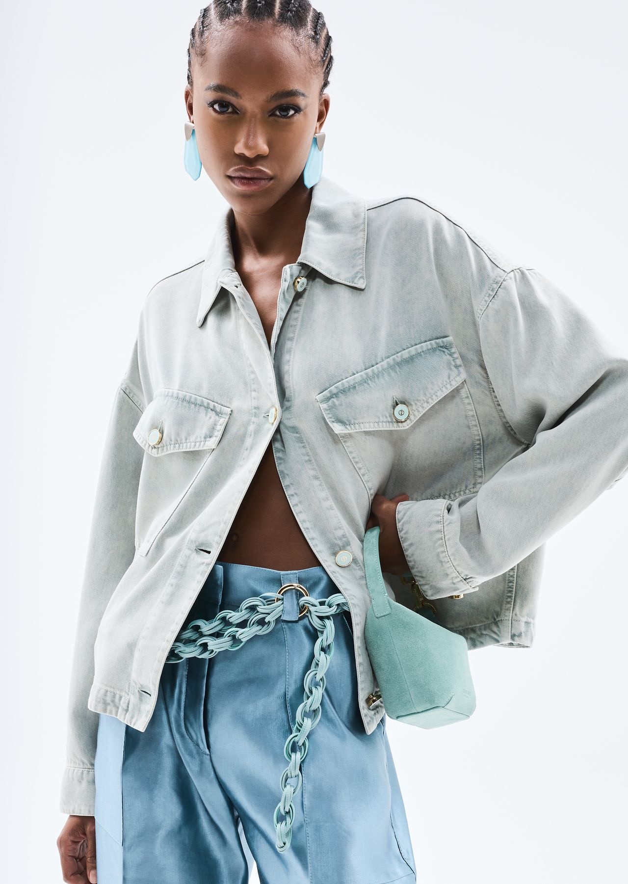 Denim Collection Lyocell shirt jacket - 6