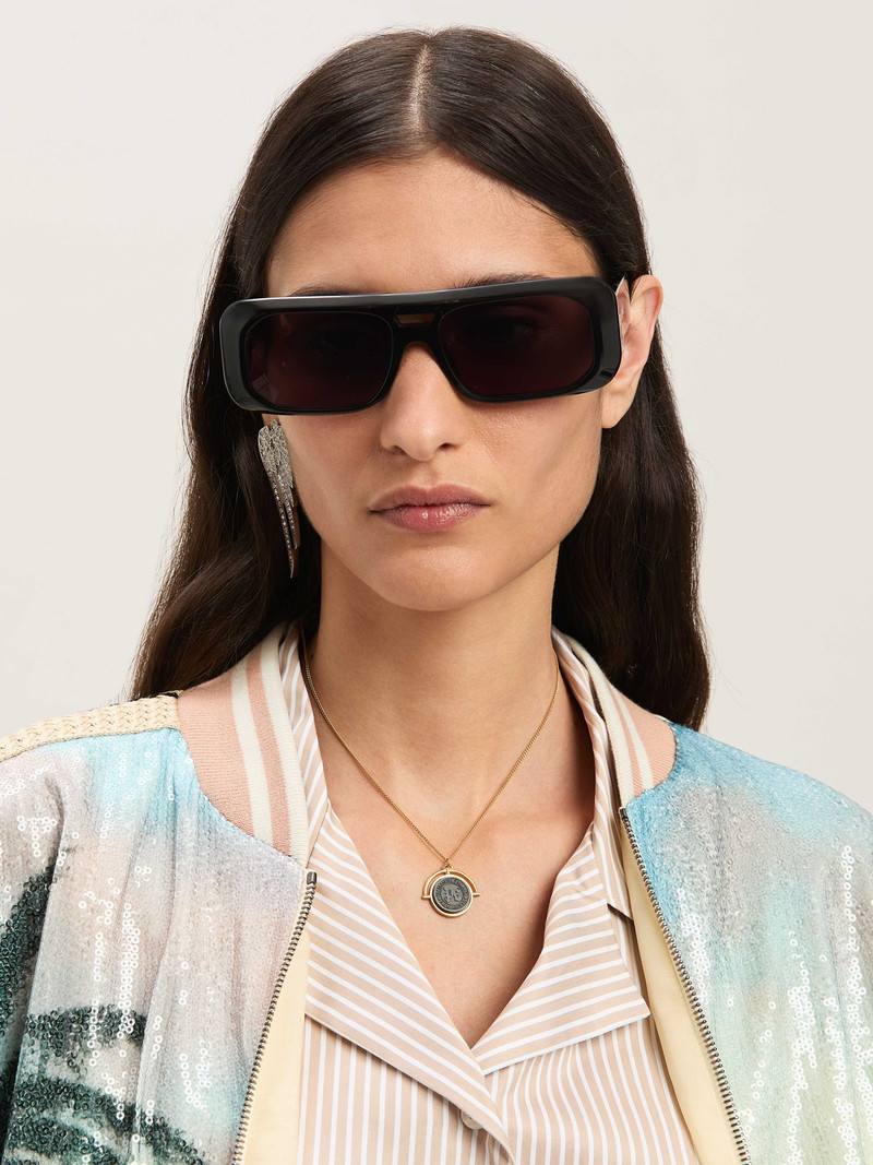 Palm Angels Stone Emblem Necklace outlook