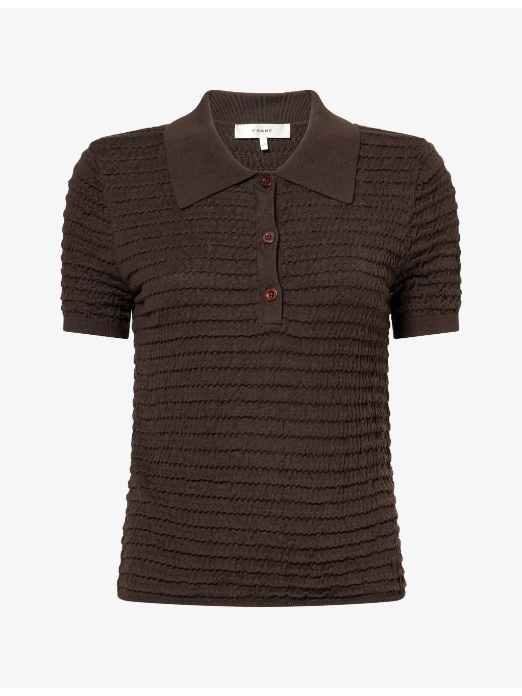 The Smocked Silk and Cotton-Blend Polo Shirt - 1