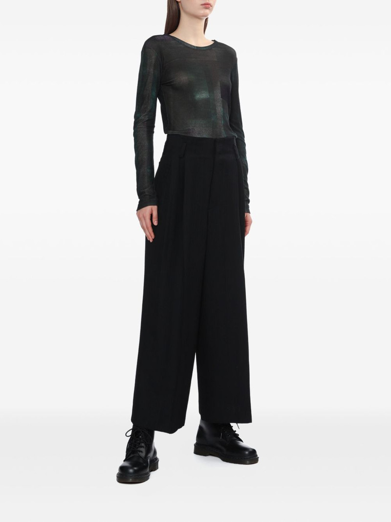 Y's printed long-sleeve T-shirt outlook