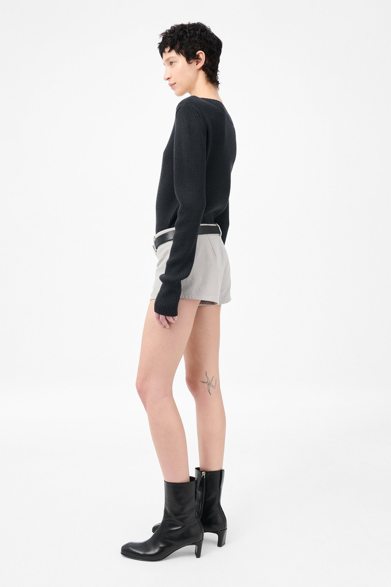 Dune Shorts Stone Gravel Draping Canvas 4