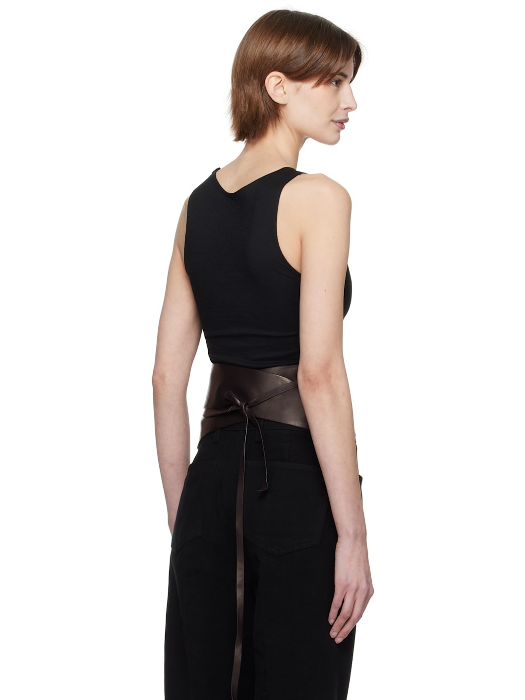 Black Tied Tank Top - 3