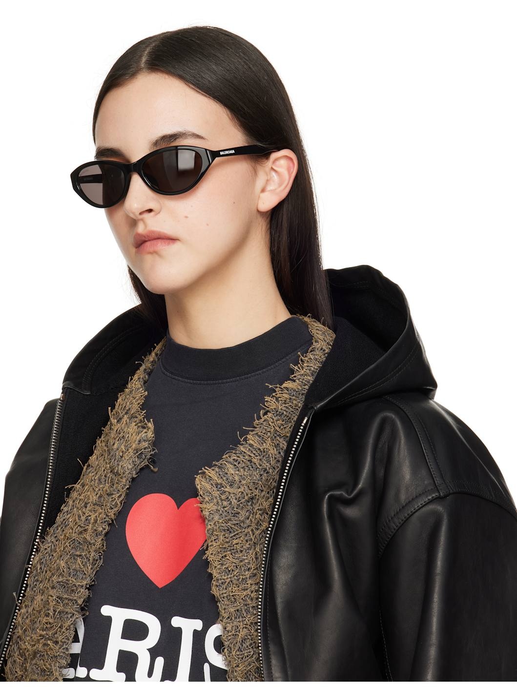 Black Neo Oval 2.0 Sunglasses - 4