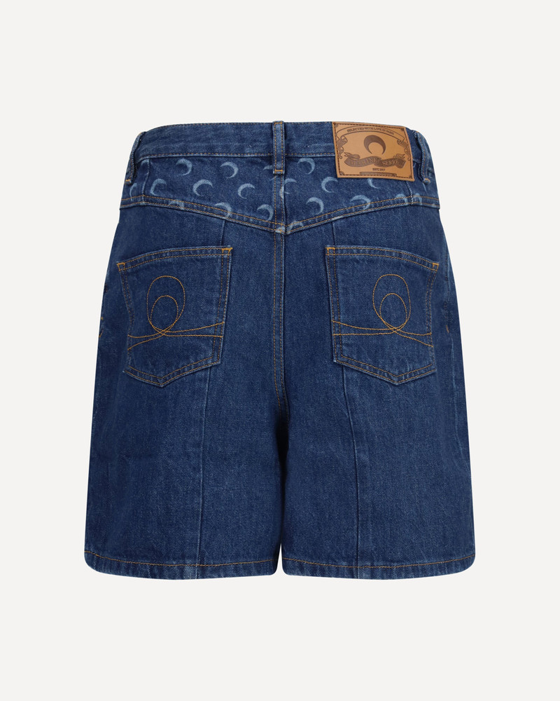 Marine Serre High-waisted denim Shorts outlook