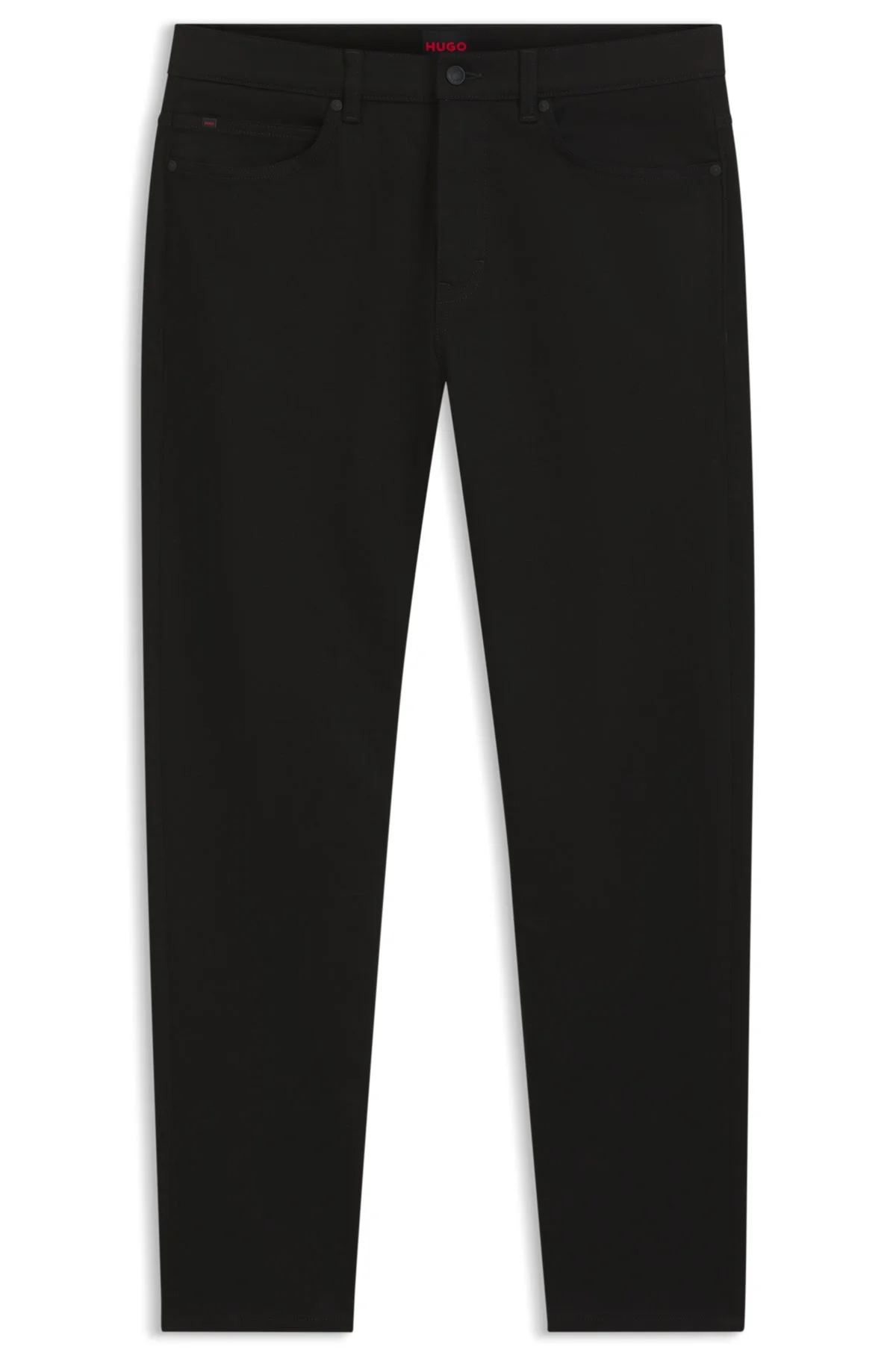 SLIM-FIT JEANS IN BLACK COMFORT-STRETCH DENIM - 1