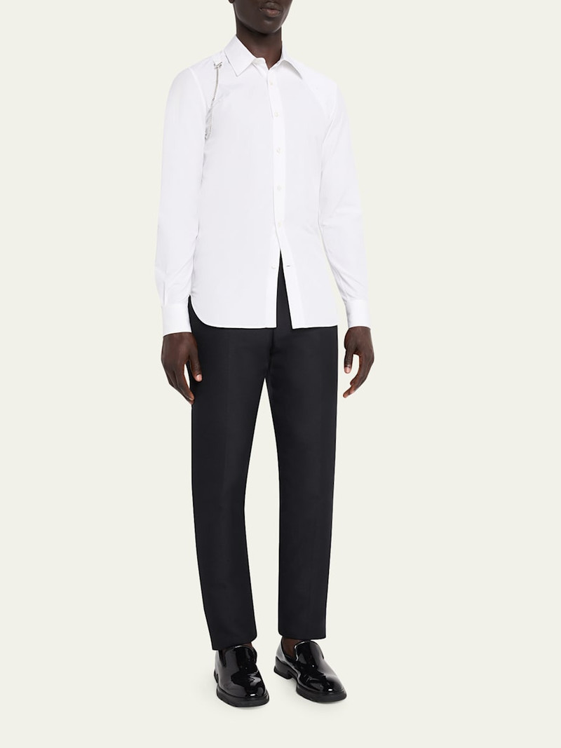 Alexander McQueen Men's T-Chain Harness Sport Shirt outlook