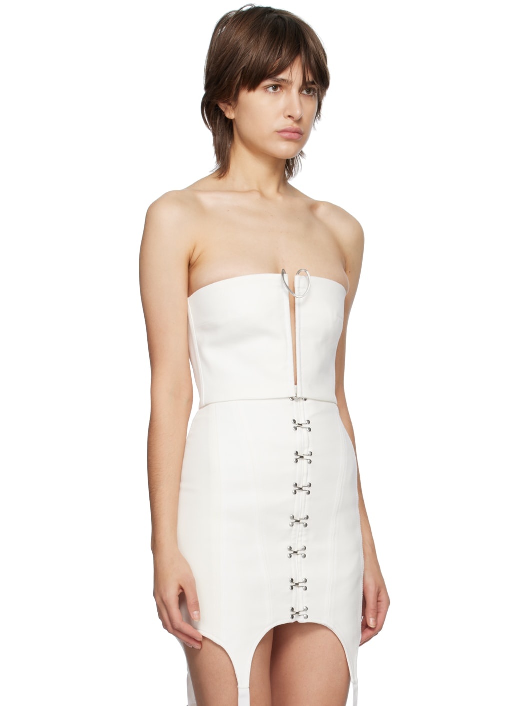 White Mobius Bandeau Top - 2