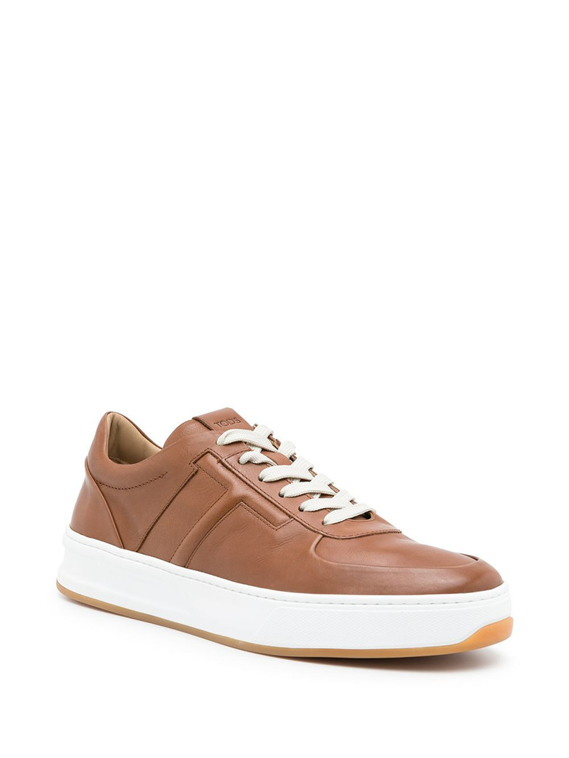 Tod's T logo lace-up sneakers outlook