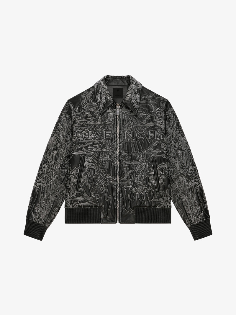QUILTED BOMBER JACKET IN LEATHER 1