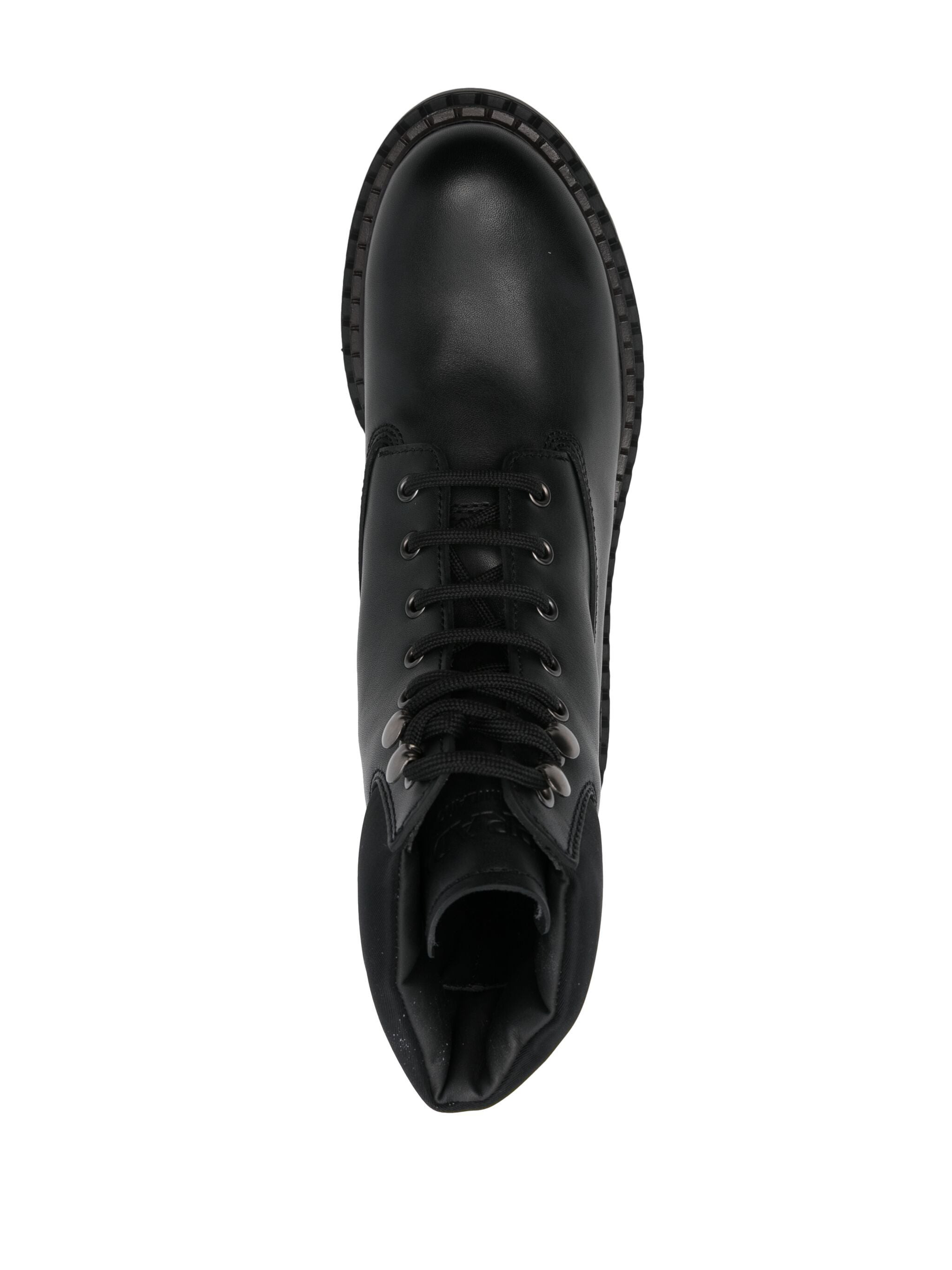 Leather Combat Boots - 3