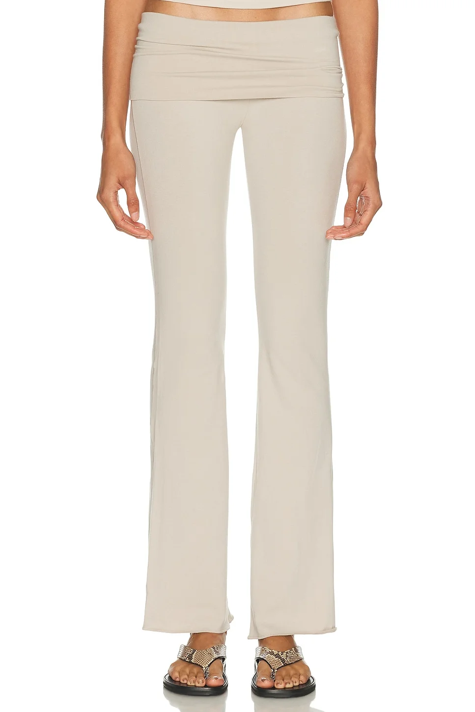 Cotton Jersey Foldover Pant - 1
