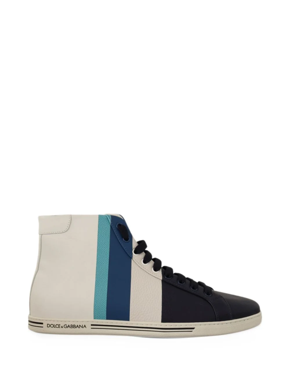 mid-top leather sneakers - 1