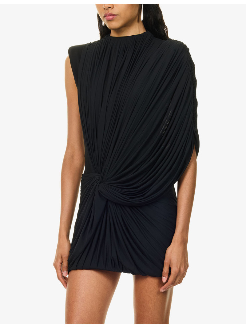 Starling Draped Mesh Mini Dress 3