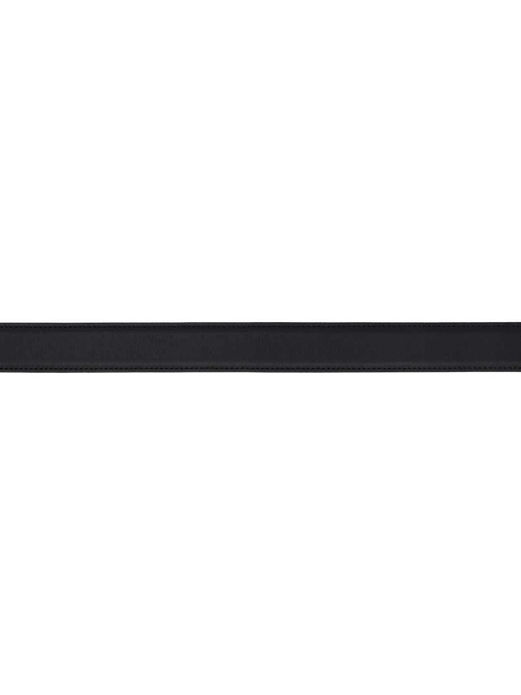 Black Stitch Trimmed Belt - 2