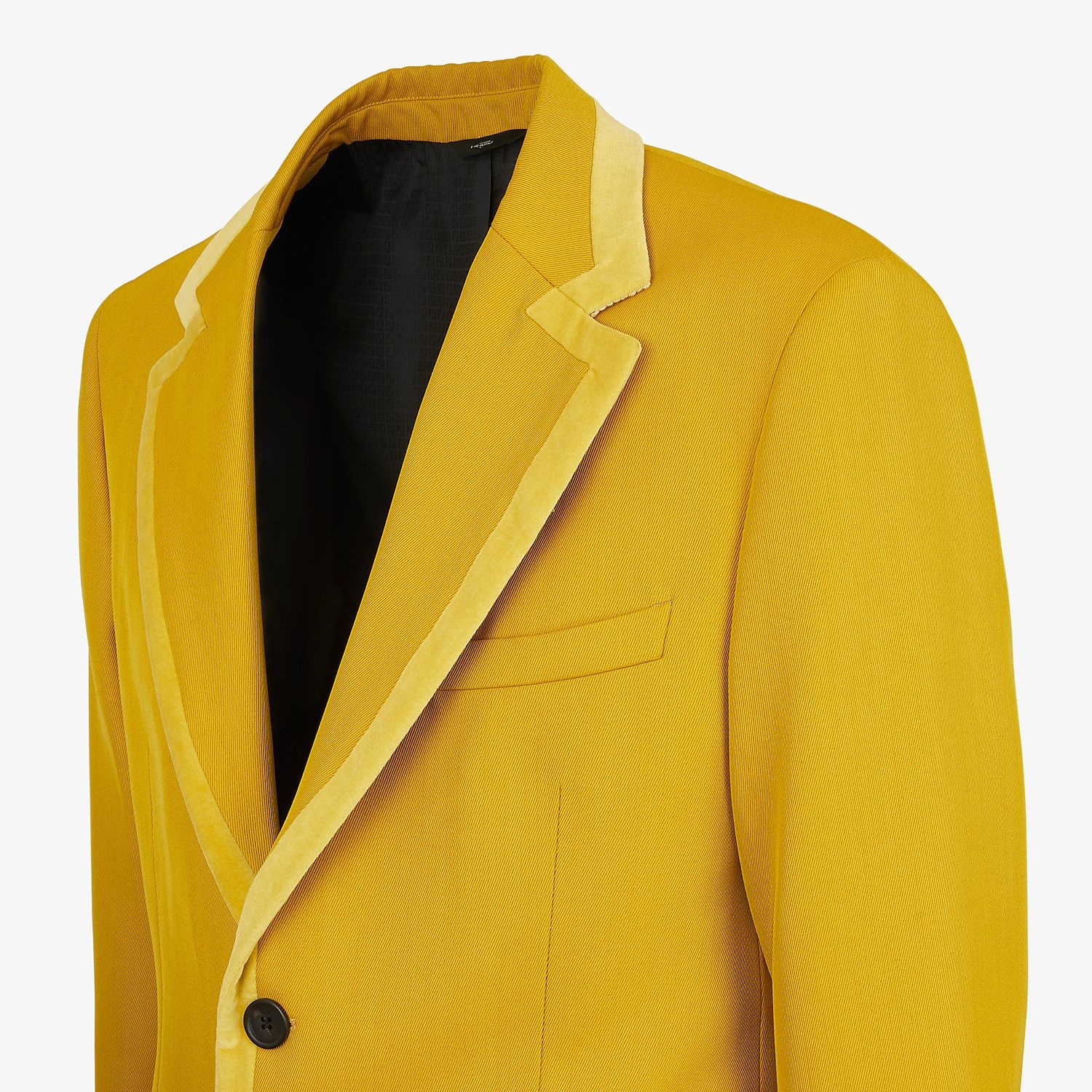 Yellow wool blazer - 3